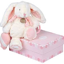 Doudou Et Compagnie Lapin Bonbon Pantin D Activites Rose Amazon Fr Bebes Puericulture