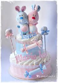 Cadeau De Naissance Original Personnalisable Pour Petits Jumeaux Mixtes Compose De Couch Gateau De Couches Gateaux Couches Pour Bebes Cadeau Naissance Original