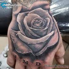 Hometattoos designs ideasblack and grey rose tattoo on hand. Darkside Tattoo Tattoos Sean O Hara Black And Gray Rose Tattoo