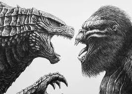 Godzilla Vs King Kong By Misssaber444 On Deviantart You might also be interested in coloring pages from godzilla, king kong categories. godzilla vs king kong by misssaber444