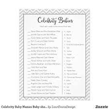 Celebrity Baby Names Baby Shower Game Letterhead Celebrity Baby Names Baby Name Game Celebrity Babies