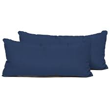 4 reviews rated 5 out of 5 stars. Navy Outdoor Throw Pillows Rectangle Set Of 2 Pillow Navy R 2x