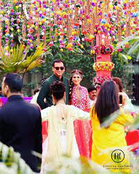 The Most Fun Of All Pre Wedding Celebrations Colourful Indian Mehendis Are Such A Delight To Capture Celebrity Weddings Pre Wedding Indian Wedding Decorations