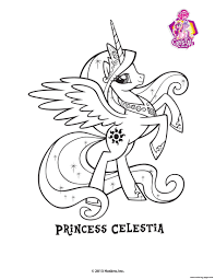 Pinkie pie coloring pages hellokids. Princess Celestra Crystal Empire My Little Pony Coloring Pages Printable