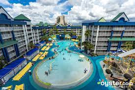 A walt disney world good neighbor hotel, it also offers complimentary breakfast, a food court, and swimming pools, which include a kids' splash zone. Holiday Inn Resort Orlando Suites Waterpark Review What To Really Expect If You Stay