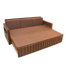 Improve the quality of your downtime with this breathable and comfortable sleeping chair. Teakwood And Commercial Plywood Designer Sofa Cum Bed Id 15171861048