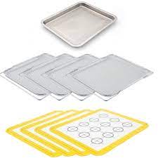 NUWAVE Genuine 9-Piece Ultimate Baking Kit, 1.3” Deep SS Roasting Tray, 4  SS Racks, 4-11.5”x13” Silicone Baking Mats, Compatible w/All Bravo XL Air  Fryer Oven Models 20801,20802, 20811, 20850 : Amazon.ca: Home