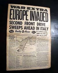 We care about the complete presentation of newspapers read in italy. Allied Invasion Of Italy Operation Avalanche Salerno 1943 World War Ii Newspaper Ebay