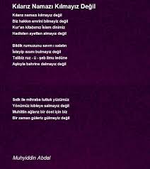 By (author) muhyiddin ibn arabi. Kilariz Namazi Kilmayiz Degil Siiri Muhyiddin Abdal