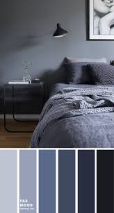 This blue bedroom color scheme brings comfort with gray and green undertones. 20 Grey Bedroom Colors Magzhouse