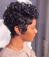 In addition, curly hairstyles look very harmonious with the shaved parts of the hairstyle on the side and on the back of the head. 50 Stylish Short Hairstyles For Black Women In 2021 Wavy Haircuts