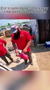 Eric's running gets me every time lol he's like a toddler #xyzbca #you...