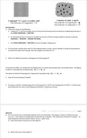 3 intro to intermolecular forces pogil answers / pogil imf baxley intermolecular forces worksheet answers are on page 3. Solved Compound A A Pure Crystalline Solid A Mixture O Chegg Com