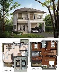 Two Design Choices Two Storey Home Plans Ulric Home Affordable House Plans Model House Plan House Construction Plan