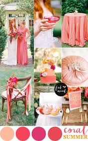 Coral Wedding Color Palette For Summer Wedding Spring Wedding Colors Coral Wedding Colors Wedding Color Schemes Spring