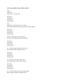 Kumpulan lirik lagu iwan fals lihat : Lirik Lagu Wau Bulan