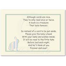 Striped Bunny Baby Shower Book Poem Insert Card Zazzle Com Baby Shower Book Bunny Baby Shower Baby Shower