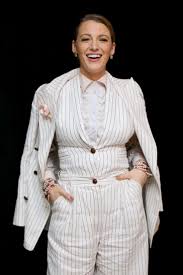 And her swaggering pantsuits, couture dresses and femme fatale vibe borrow heavily from hollywood icons such as lauren bacall, greta garbo and. Blake Lively A Simple Favor Press Conference In New York Gotceleb