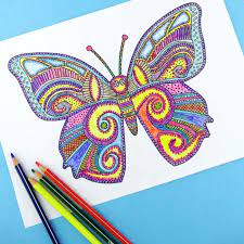 Butterfly coloring pages for adults stunning colouring page printable com uncategorized. Butterfly Coloring Page For Adults Trail Of Colors
