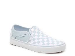 Black And Grey Checkered Slip On Vans Vans Asher Checkered Slip On Sneaker Women S Women S Shoes Dsw Slip On Sneaker Womens Sneakers Slip On Sneakers