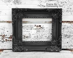 8x10 Ornate Black Frame 8 X 10 Chunky Thick Elaborate Picture Etsy Ornate Frame Frame Ornate