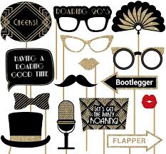 Here's a list of our 10 favourite roaring 20's theme party decorations! Buy Fully Assembled Roaring 20s Photo Booth Props Set Of 30 Black Gold Selfie Signs Great Gatsby Themed Party Supplies Decorations Cute Vintage Designs Real