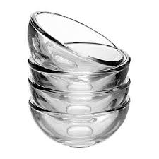 Set Of Four Small Glass Bowls Food Ingredient Pinch Ikea Blanda Bowl Clear Glass Glass Bowl Tiny Bowls