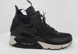 Black And Gray Nike Air Max 90 Nike Air Max 90 Sneakerboot Black Grey Waterproof Mens Boots Size 10 684714 001 Nike Air Max Nike Air Max 90 Boots Men