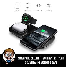 Special hidden line design provides you a tidy charging stand. 3 In 1 Wireless Charging Pad Wireless Charger For Apple Watch Airpods Pro Airpods 2 Qi Cableless Charging Dock Triple Station For Iphone 11 11 Pro Max Xs Xr Se 7 8 Plus No Qc 3 0 Adapter Lazada Singapore
