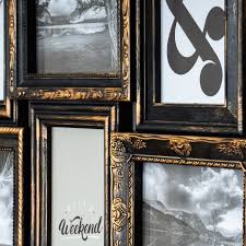 ✿ teilen sie ihr bild collage auf facebook, twitter und instagram! Bilderrahmen Schwarz Kupfer 12 Fotos 10x15cm Barock Fotorahmen Collage Galerie Levandeo