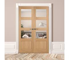 Check spelling or type a new query. Oak Shaker 3 Light 1 Panel Clear Glass Door Pair Green Tree Doors