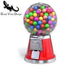 Gumball vending machine filled with colorful gumballs isolated on white. Gumbal 3d Models Stlfinder