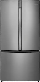 The whole unit features illuminating led interior lighting, making items easy to find. Insignia 26 6 Cu Ft French Door Refrigerator Stainless Steel Ns Rfd26ss9 Best Buy