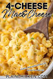 4 Cheese Mac And Cheese Recipe So Easy And It Tastes Amazing No Roux Or White Sauce Simply Boil The Pasta And To Easy Mac And Cheese Mac And Cheese Recipes