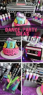 Birthday Party Table Decorations Dance Party Ideas Allison S Hip Hop Party Crowning Details Dance Party Birthday Hip Hop Birthday Party Rockstar Birthday Party