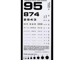 dukal 3053 tech med pocket eye test chart