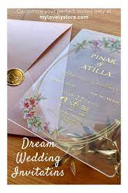 Custom Acrylic Wedding Invitations Acrylic Wedding Invitations Wedding Invitations Future Wedding Plans