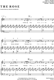 Dur (von lateinisch durus ‚hart'; The Rose Klavier Gesang Bette Midler Pdf Noten Klick Auf Die Noten Um Reinzuhoren Noten Und Playbac Saxophon Noten Gitarre Noten Klarinette Noten