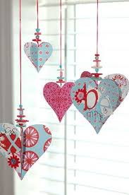 Stunning hanging decorations that are sure to complete your home! Over 50 Of The Best Heart Crafts For Valentine S Day Diy Valentines Decorations Valentine Crafts Valentines Diy