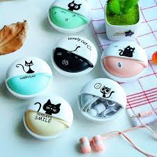 3 5mm Cartoon Cat Earphone Candy Color Stereo With Mic In Ear Earphones Case For Samsung Huawei Phone Mp3 Mp4 Girl Kids Gifts đồ điện Tử Tai Nghe