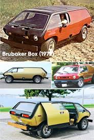 Brubaker got the idea from volkswagen minibuses, and attempted to update the concept. 58 Brubaker Box Ideas Volkswagen Minibus Kit Cars Concept Cars