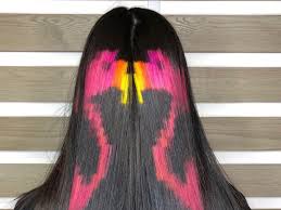 Do or dye hair designs. This Pixelated Hair Color With Hidden Flamingo Design Is Going Viral Allure