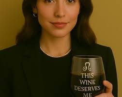 Leo Zodiac Glitter Wine Glass: "in My Leo Era" Stemless Tumbler