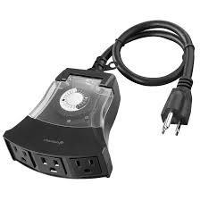 Deciding how bright you'd like an outdoor light to be will make a big difference in the bulb you choose. Outdoor Timer 3 Outlet Fosmon 15a 24 Hour 3 Us Socket Mechanical Light Timer 3 Prong Etl Listed Water Resistance And Heavy Duty Grounded Outlet With 18inch Power Cord Amazon Com Industrial Scientific