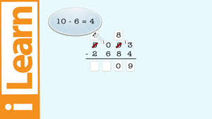 Subtraction Learn To Subtract 4 Digit Numbers From 4 Digit Numbers With Regrouping Youtube