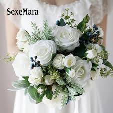 Cheap Bridal Bouquet Buy Quality Wedding Bouquet Directly From China Beautiful Wedding Bouquet Classic Wedding Bouquet White Bridal Bouquet White Rose Bouquet