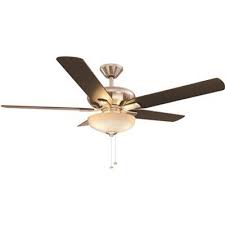 To locate an exact replacement part for your specific ceiling fan model Hampton Bay Part 37269 Hampton Bay Holly Springs 52 In Led Indoor Brushed Nickel Ceiling Fan With Light Kit Ceiling Fans Home Depot Pro