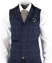 Costume Homme Tweed A Chevrons Bleu Marine Carreaux 3 Pieces Style Peaky Blinders Amazon Fr Vetements Et Accessoires Costume Homme Costume Robe Gilet