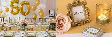 It's easy to celebrate your 50th anniversary—just think gold! 50th Anniversary Ideas Party City