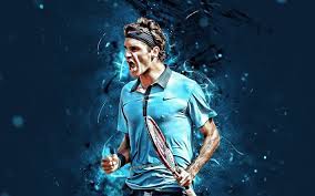 You can also upload and share your favorite roger federer wallpapers. Download Wallpapers Roger Federer Blue Uniform Swiss Tennis Players Atp Neon Lights Tennis Federer Fan Art For Desktop Free Pictures For Desktop Free